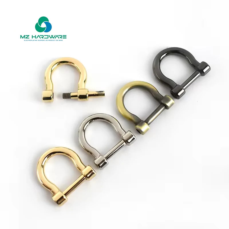 Wholesale Accessories Charm Bracelet Parts Metal Bag Hardware Lock for Bag Shackle Buckle Clasp Bag Accessories
