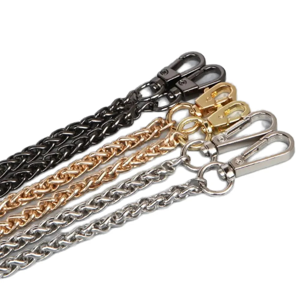 MZhardware Women Gold Metal Handbag Bag Accessory Chain Strap Chains for Jewelry Making Findings Bag Chain Strap