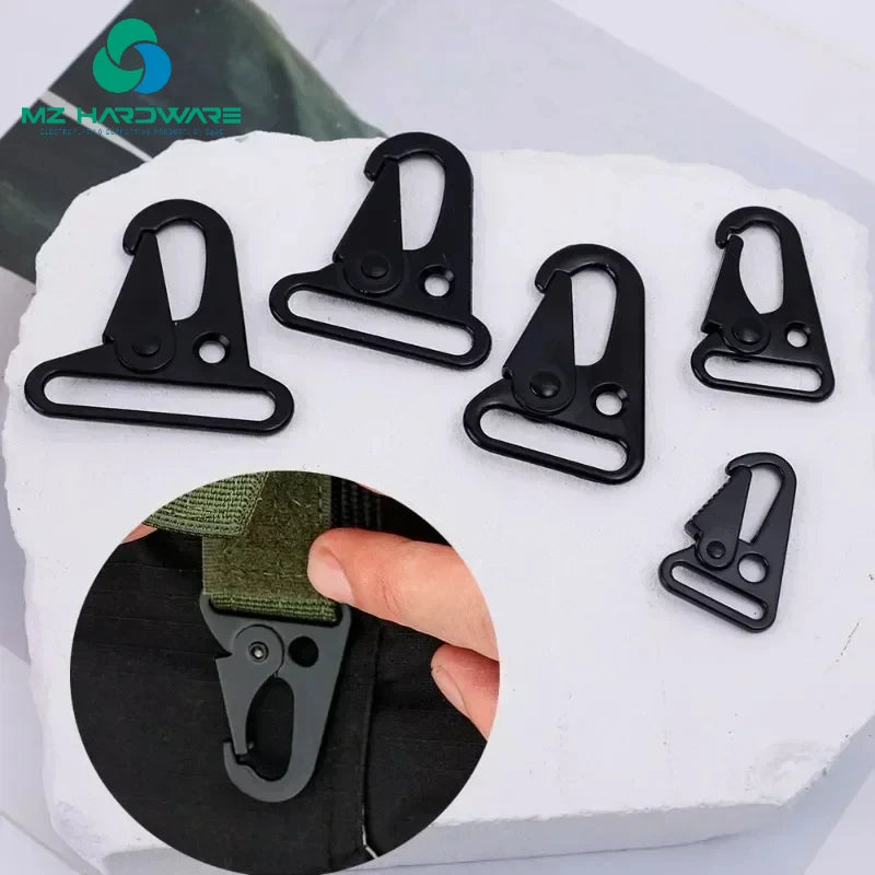 MZhardware Customizable Metal Snap Hook Zinc Alloy Sling Clips Wholesale Hardware Buckles for Paracord DIY Bag Accessories