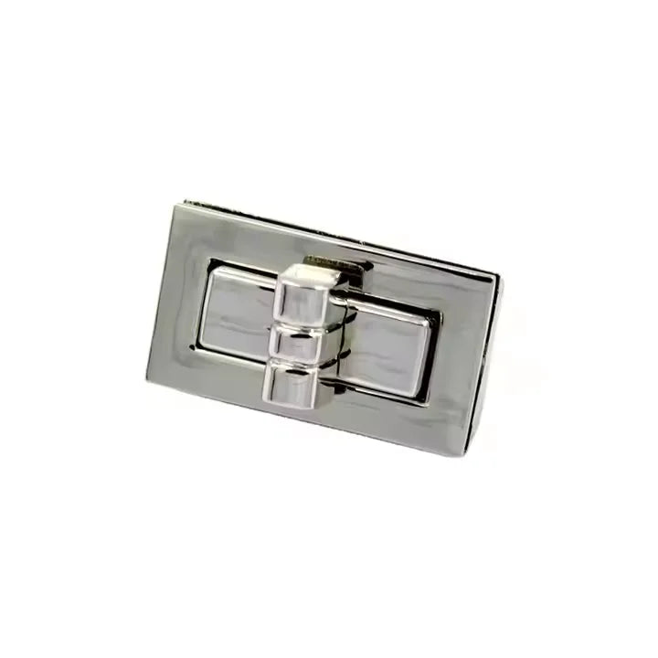 Metal Lock Buckle Diy Bag Accessories Bags Hardware Accessories Rectangle Lock for Leather Craft Women Bag
