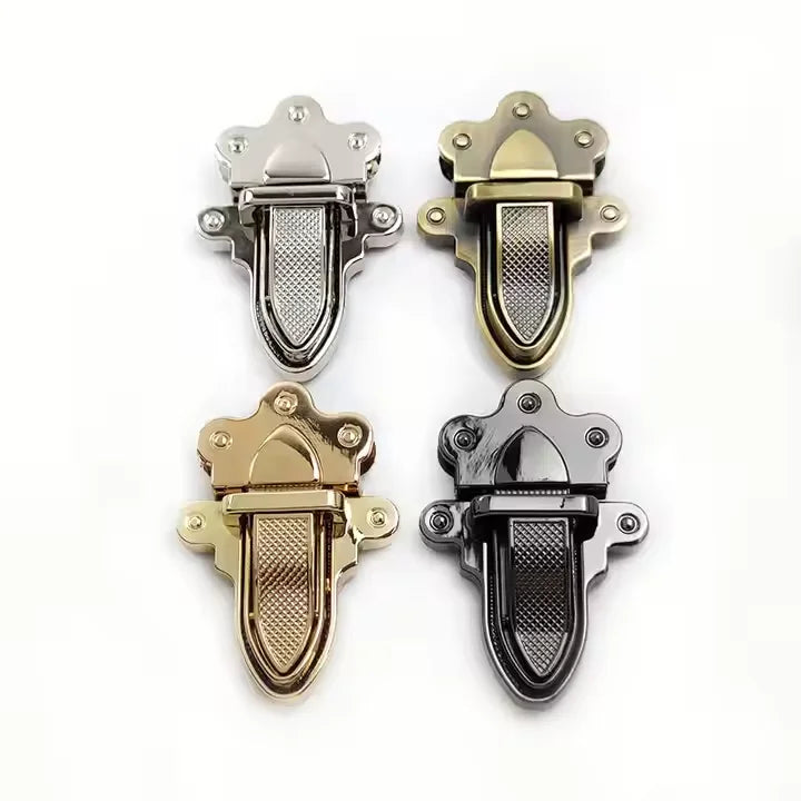 MZ Hardware Customizable  Handbag Hardware Accessories DIY Retro Purse Locks Snap Clasps Closure Buckle Twist Turn Bag Lock