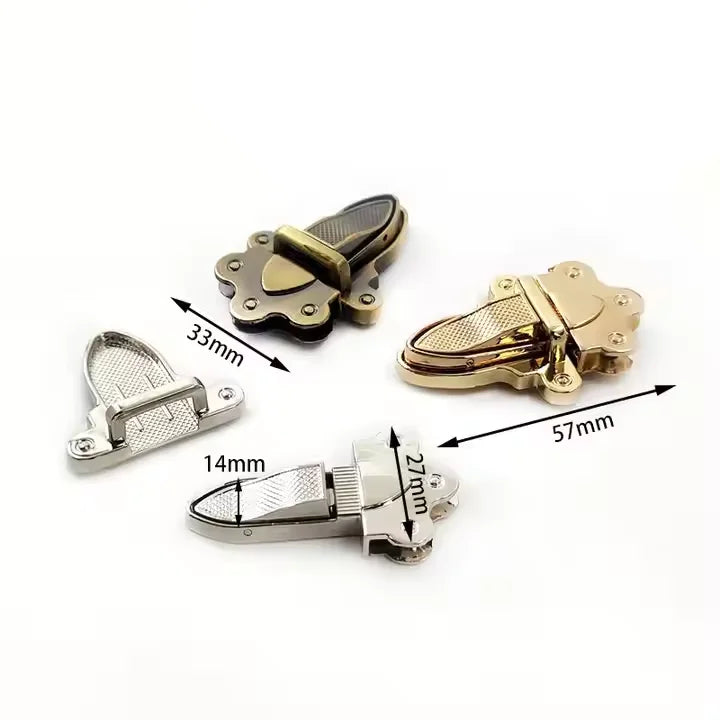 MZ Hardware Customizable  Handbag Hardware Accessories DIY Retro Purse Locks Snap Clasps Closure Buckle Twist Turn Bag Lock