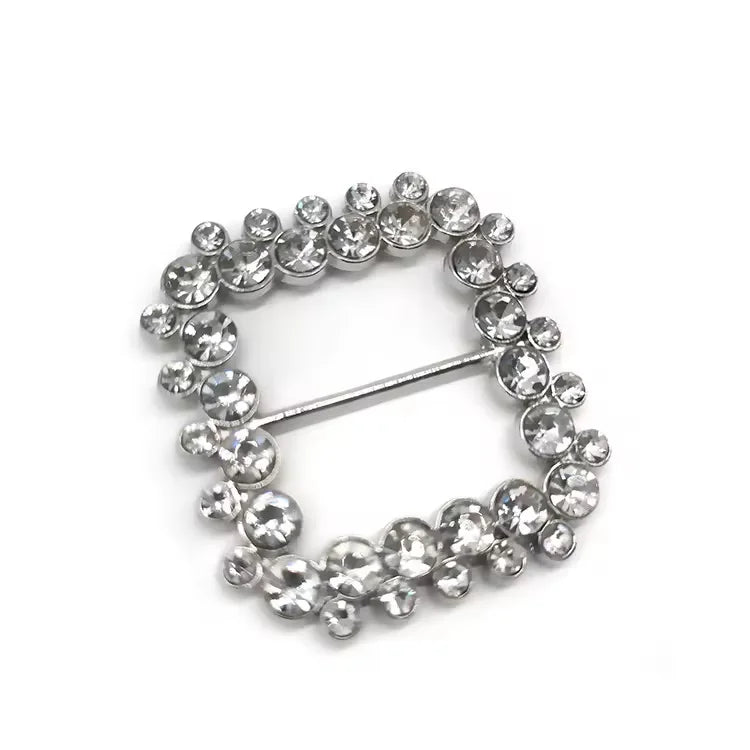 New Style Metal Slider Buckle Western Rhinestone Belt Buckles Metal Buckles for Strapping