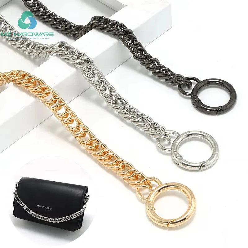 MZhardware High Quality Metal Bag Chain Adjustable Strap Open Spring Hook Strap for Women Purse Handbag Handle Accessories