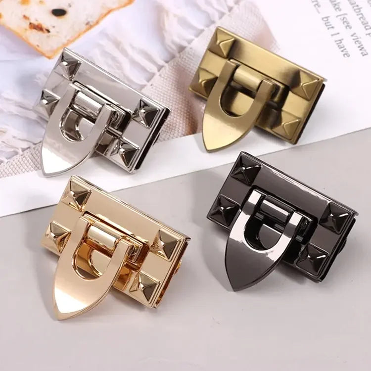 High Quality Rectangle Metal Turn Lock Clasp Purse Closure Twist Lock Bag Accessories Lock for Purse