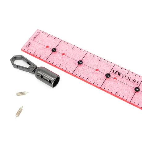 Wholesale Portable Brass and Alloy Luggage Hardware DIY Rope Pendant Jewelry Hook with 45mm Tassel Cap Snap Hooks