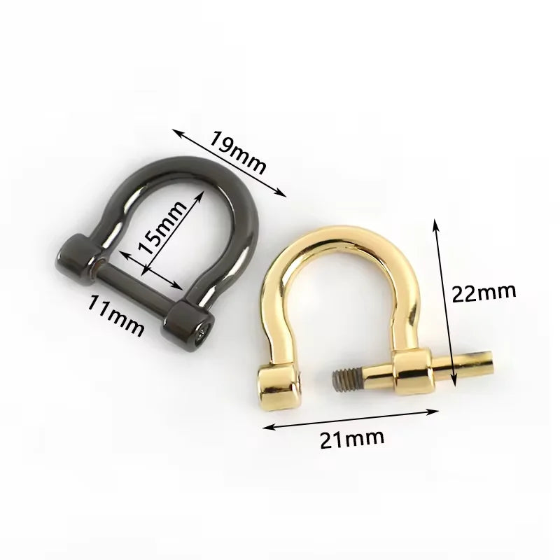 Wholesale Accessories Charm Bracelet Parts Metal Bag Hardware Lock for Bag Shackle Buckle Clasp Bag Accessories