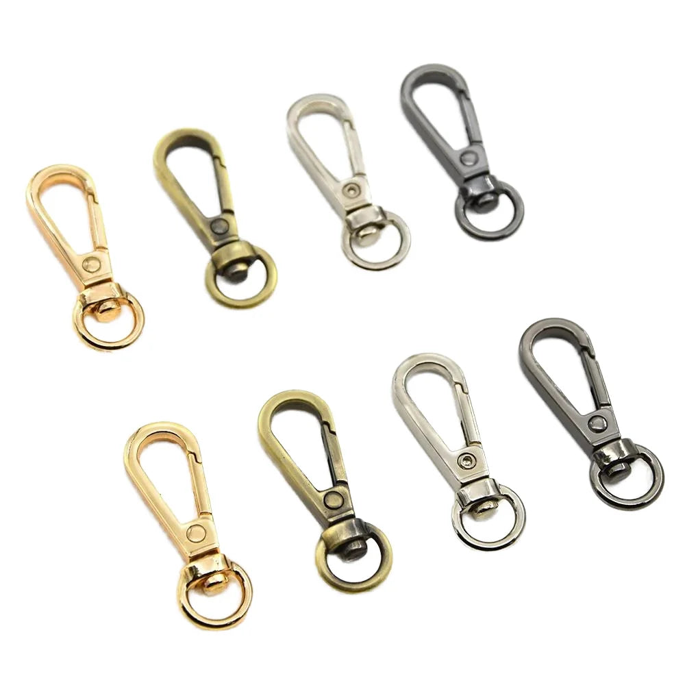 MZhardware High Quality 16/20/25/32/38mm Metal Lobster Clasp Collar Carabiner Snap Hook DIY Keychain Bag Part Accessories Bags