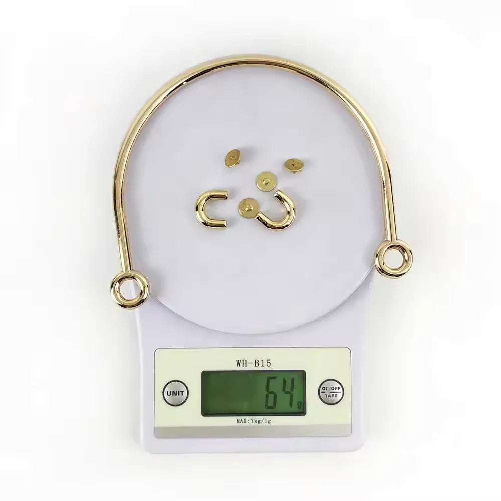 Most Popular Tote Bag Metal Rings Handle Hardware Accessories Handles for Bag Parts Purse Clasp U Shape Handles