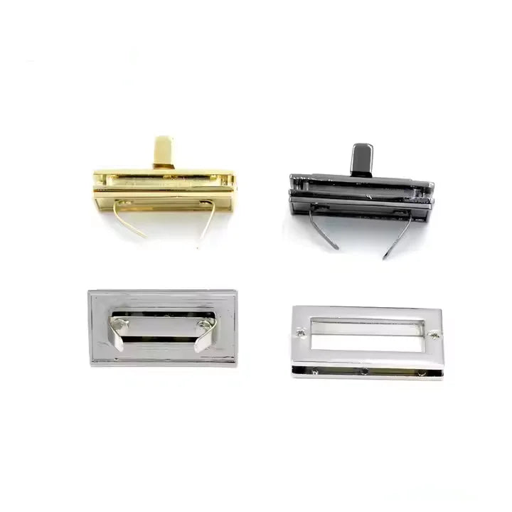 Metal Lock Buckle Diy Bag Accessories Bags Hardware Accessories Rectangle Lock for Leather Craft Women Bag