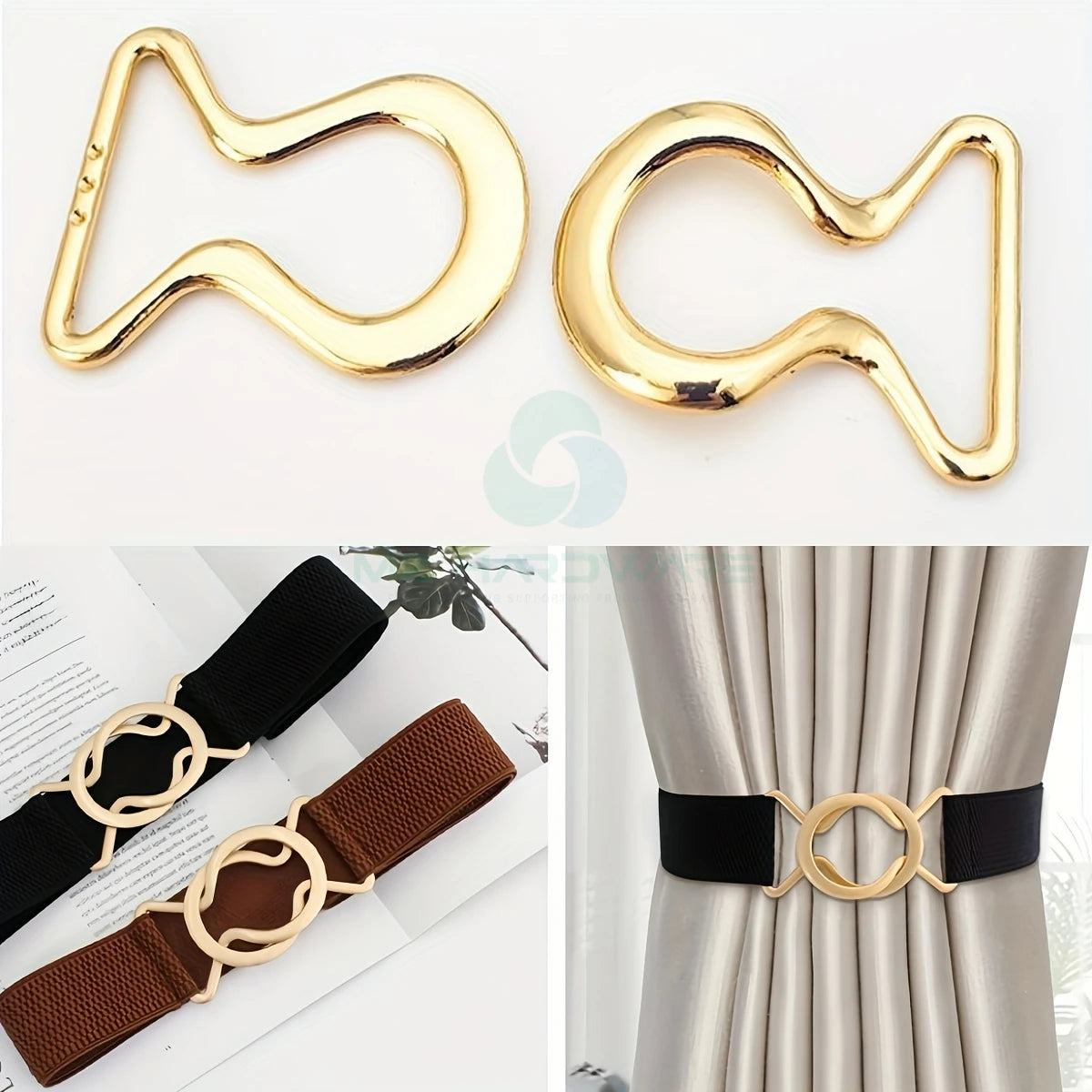 Metal Waist Buckles Decorative Adjustment Buttons Adjustment Buckles Simple and Versatile Clothing and Luggage Buttons