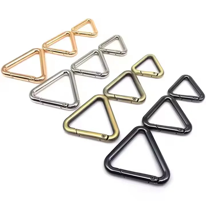 Luxury Classic Leather Keychain with Openable O Ring Handbag Belt Strap Buckle Zinc Alloy DIY Pendant Keyring
