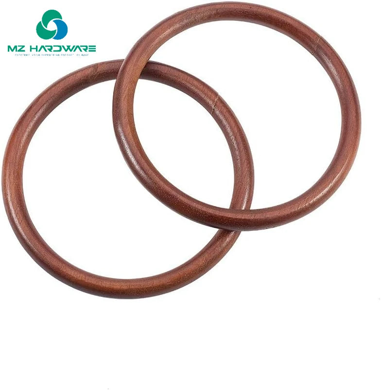 MZ DIY Bracelet Wooden Handle Circle Wooden Handle Luggage Accessories High Quality Wooden Handle for Weaving DIY Handmade Bag