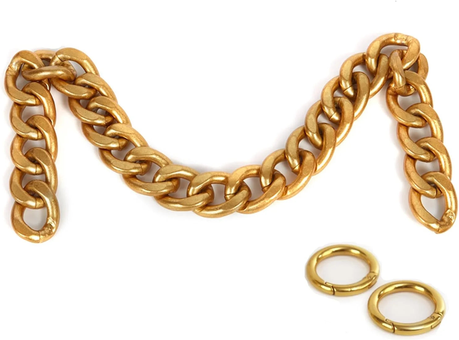 High Quality Bag Chain Small Alloy Iron Belt Handle Adjustable Gold Metal Chain Handbag Bag Accessories High Fashion Clothing