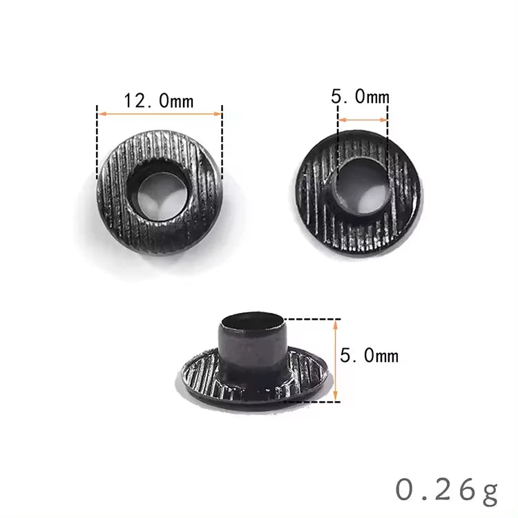Hot Sale High Quality Gold Garment Handbags Eyelet Grommet Garment Accessories Pattern Flower Shape Eyelet