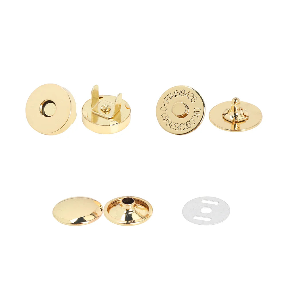 Sewing 14mm 18mm Round Metal Magnetic Snap Button for Bag Handbag Purse Wallet