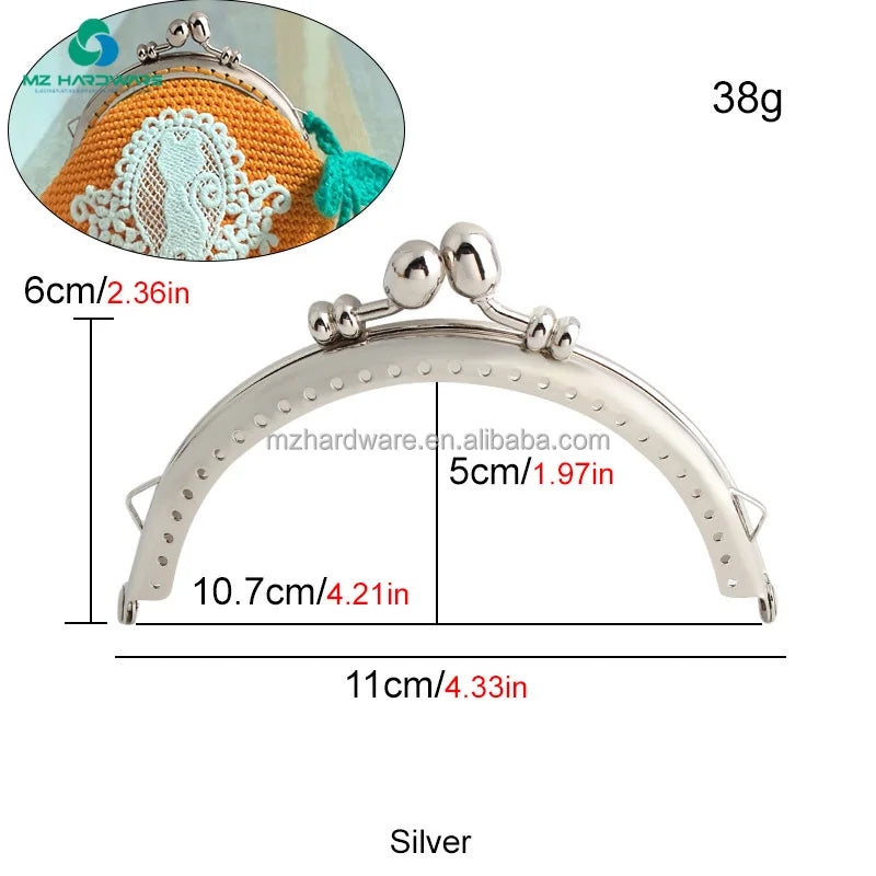 Wholesale Bag Frame Hanger Type  Handle for Handmade Handbag DIY Tote Bag Handle Making