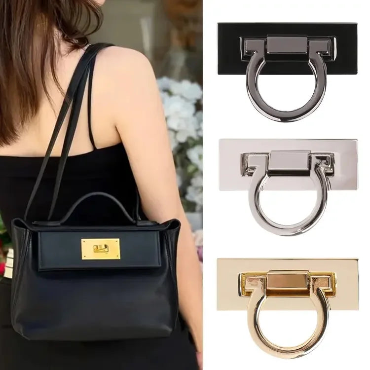 High Quality Rectangle Metal Turn Lock Clasp Purse Closure Twist Lock Bag Accessories Lock for Purse