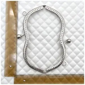 MZhardware Shape Sew on Coin Bag Purse Pouch Bag Clutch Frame ,nickel, Kiss Clasp Lock, for Purse Bag Making Replacement