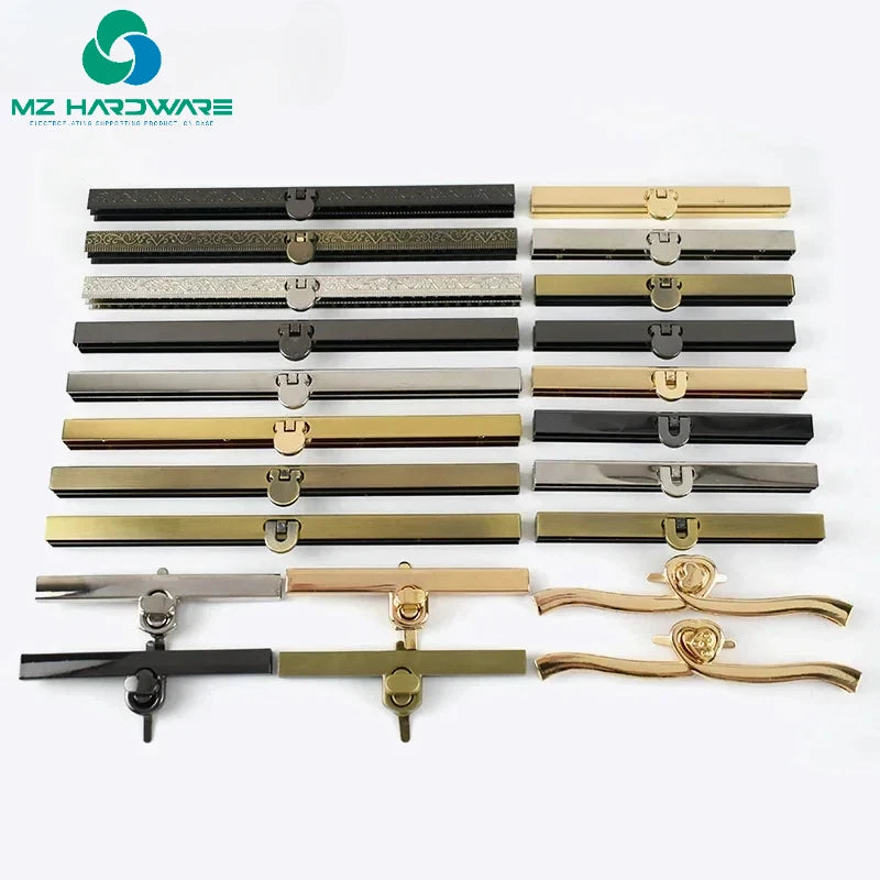 MZhardware 12.5/14/19cm Metal Wallet Frame Locks Coins Buckles Purse Kiss Lock Clasp DIY Bag Parts Hardware Decor Accessories