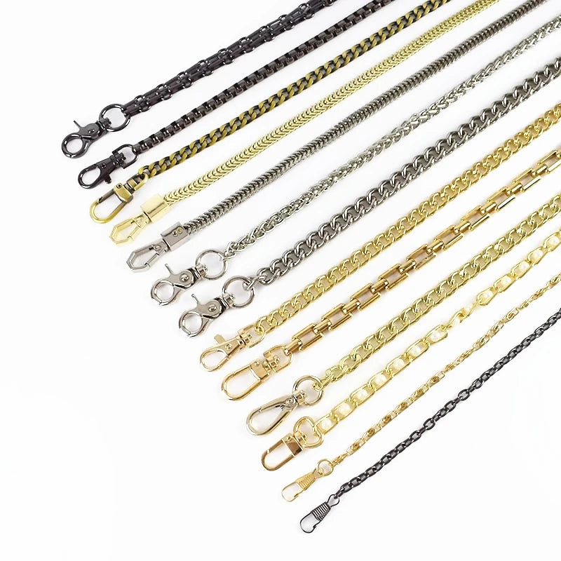 MZhardware High Quality Metal Bag Chain Adjustable Strap Open Spring Hook Strap for Women Purse Handbag Handle Accessories