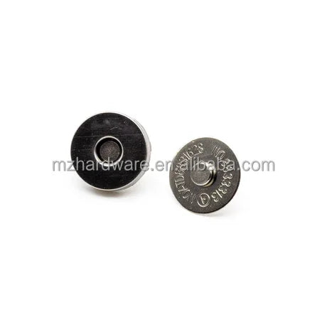 MZ Hardware 18mm High Quality Fastener Snap Strong Magnet Button for Bags Metal Button Snaps for Leather Metal Magnetic Snap