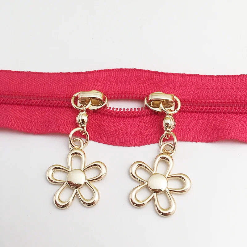 Metal Zipper Custom Zipper Accessories Hot Selling Rainbow Metal Zip Bag Puller for Nylon Zipper Luggage Clothing