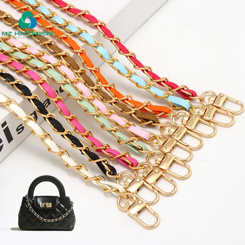 MZhardware  Adjustable Leather Bag Chain Strap Universal Mobile Phone Case Anti-Lost Rope Lanyard Handbag Type