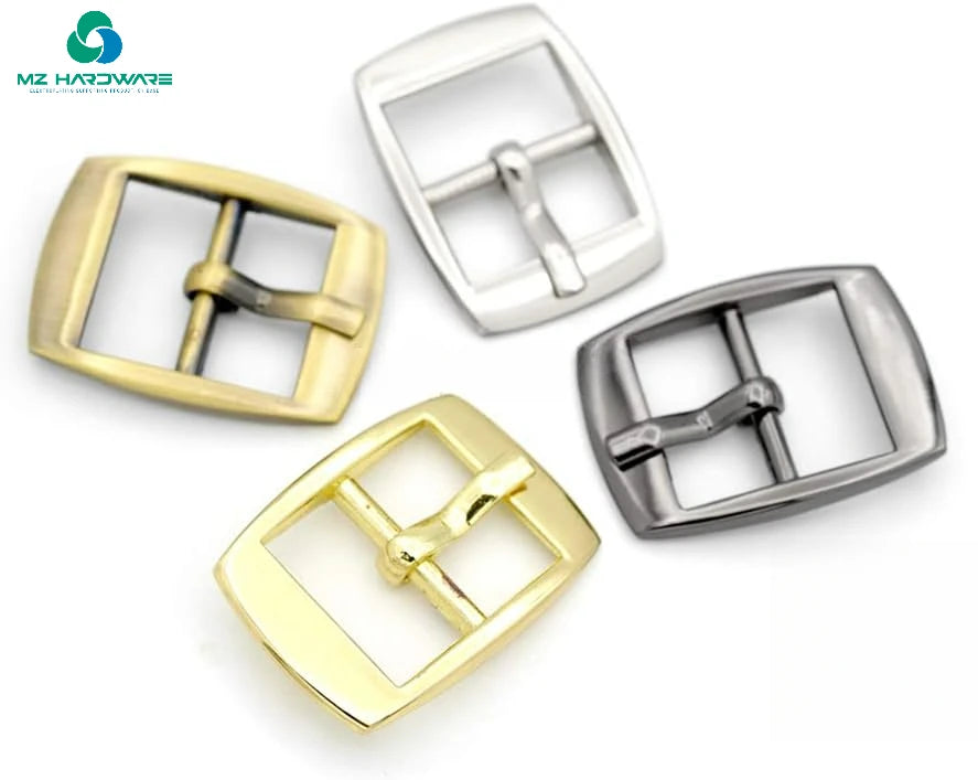 MZhardware High Quality 5/8 Inch Metal Adjustable Sliding Pin Buckle Belt Buckle Single Prong Oval Center Bar Buckle