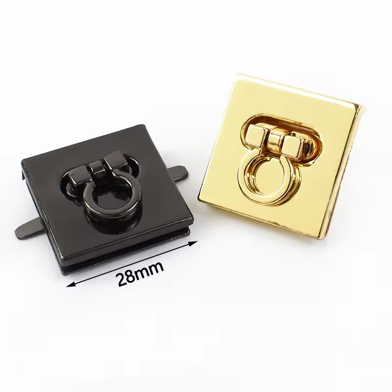 Rectangle Shape Metal Closure Handbag Accessories Lock Metal Locks for Handbags Twist Bag Lock Hardware