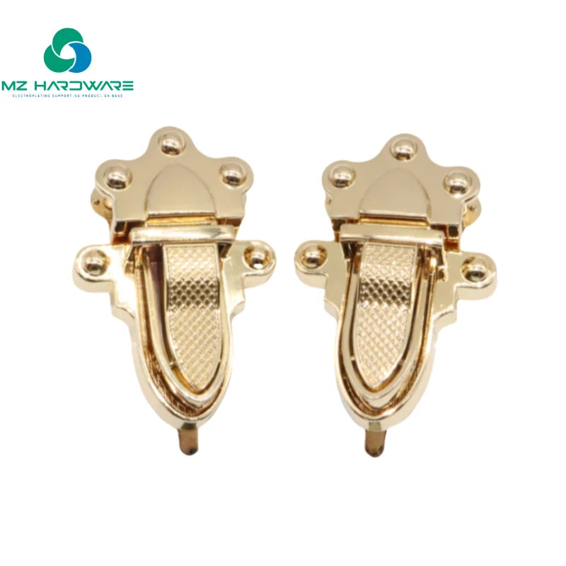 Wholesale Custom Metal Accessories Safe Zinc Alloy Twist Lock Clasp for Bags and Handbags Leather Latch for Luggage