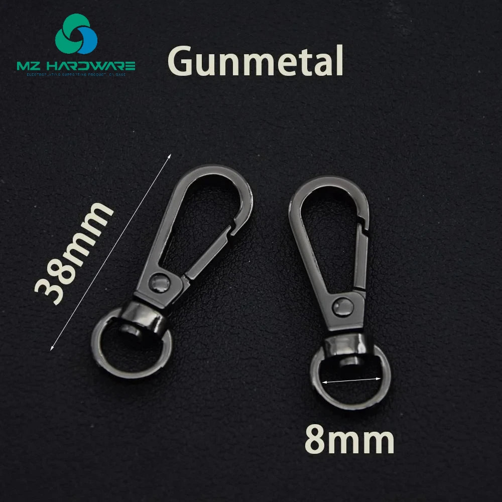 MZhardware High Quality 16/20/25/32/38mm Metal Lobster Clasp Collar Carabiner Snap Hook DIY Keychain Bag Part Accessories Bags