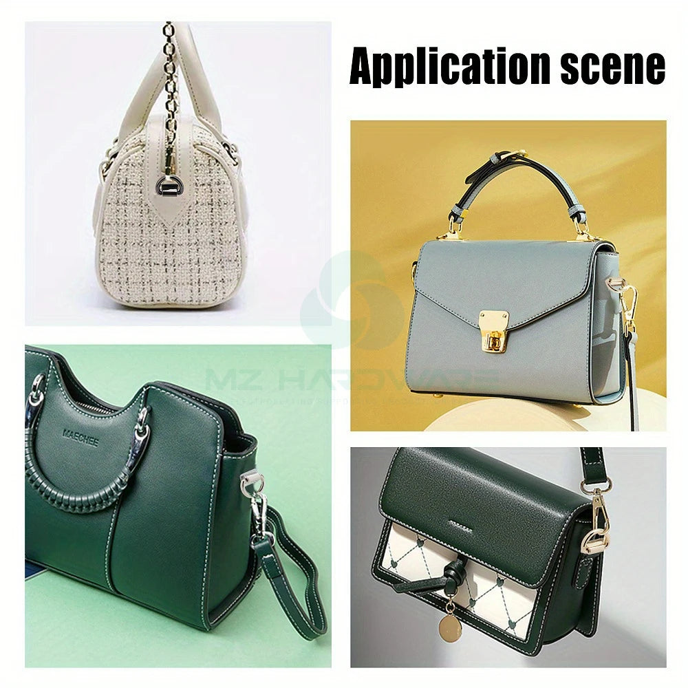 MZhardware High Quality Metal Alloy D-Ring Clasps Multi-Style Alloy D-Ring Clasps DIY Bag Replacement Hardware