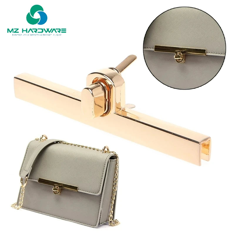 Wholesale Metal Bag Tape Turn Lock Twist Lock Clasp Buckles Leather Craft Women Bag Handbag Shoulder Bag Purse DIY Hardware