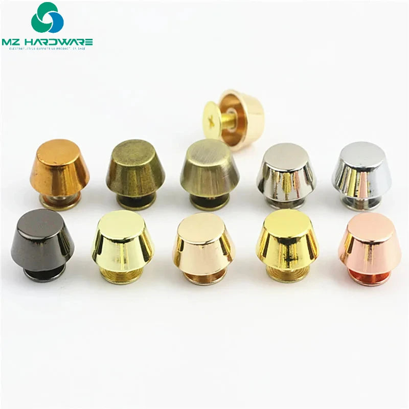 MZhardware Metal High Quality Leather Bag Handbag Purse Bottom Protecting Feet Nail Stud Belt Screwback Button Rivet Spike