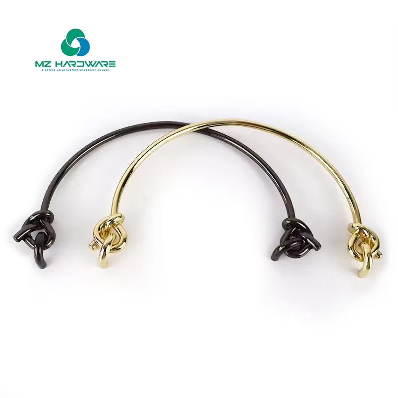 New Design Handbag Handle Replacement Parts Bag Handle Buckle D Ring Bag Handle Decorative Parts Semicircle