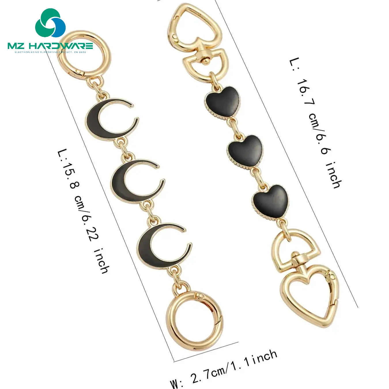 MZ Purse Chain Extender Bag Extender Chain Purse Strap Extenders for Handbags Crossbody Bag Charms Accessories