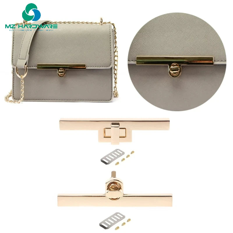 Wholesale Metal Bag Tape Turn Lock Twist Lock Clasp Buckles Leather Craft Women Bag Handbag Shoulder Bag Purse DIY Hardware