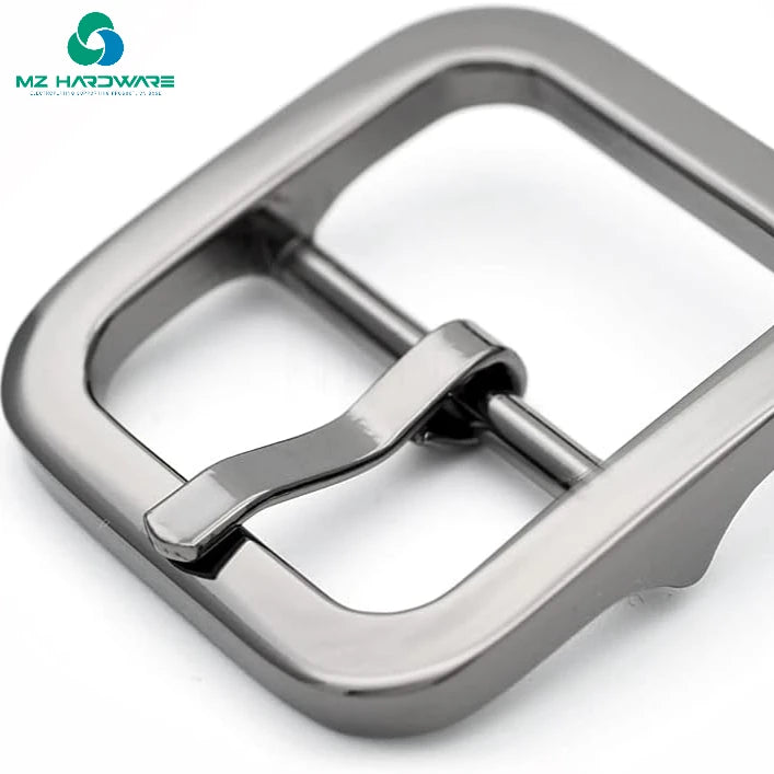 MZhardware High Quality Metal Steel Belt Buckle Single Prong Square Center Bar for Men's Special Bag Parts Accessories