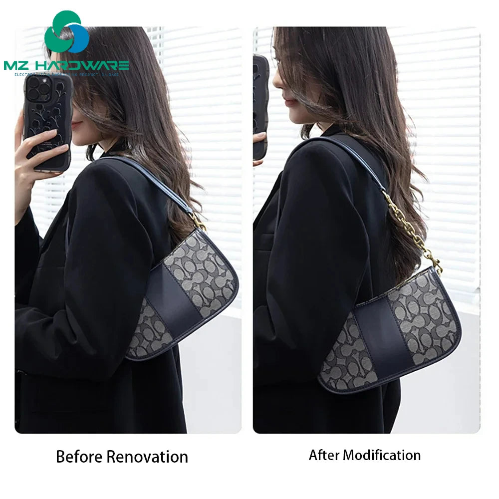 MZhardware Luxury Handbag Extension Chain Metal Armpit Shoulder Bag Transformation Crossbody Extendable Chains for Convenient