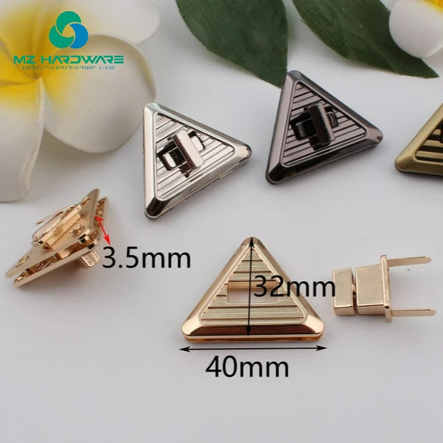 MZ Special Bag Parts & Accessories Metal Turn Lock Press Lock Purse Clasp Clutch & Clutch Lock for Bags & Purses