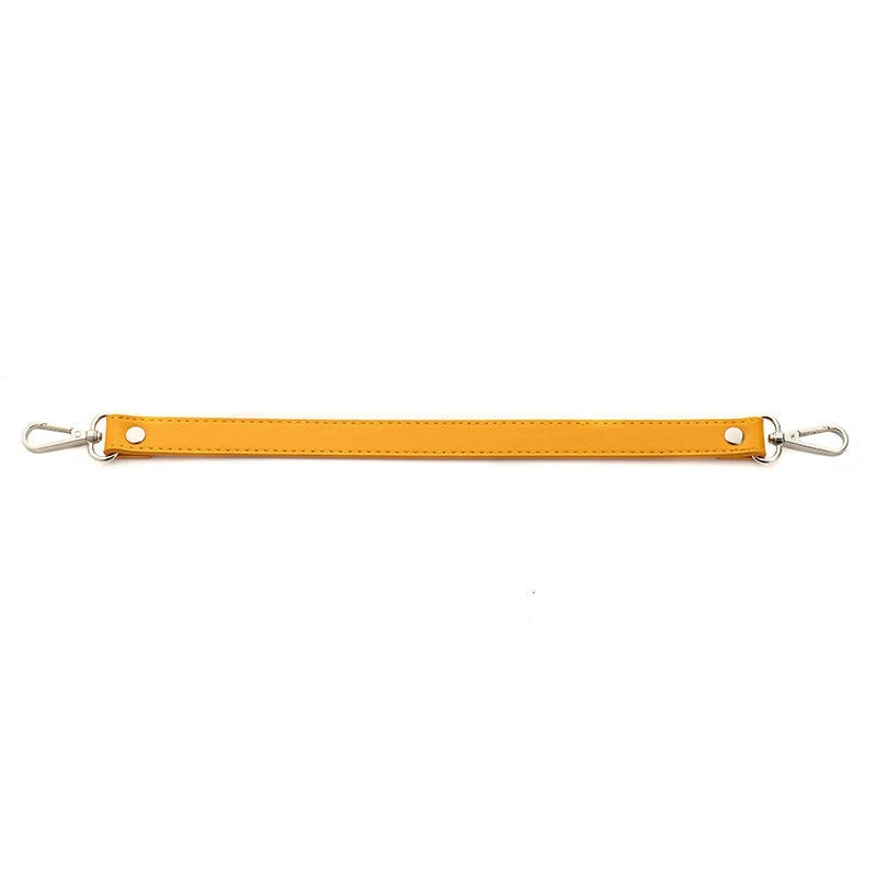 Leather Bag Strap Wholesale Metal Chain Bag Accessories Solid Color PU Leather Portable Leather Belt Short Strap for Handbag