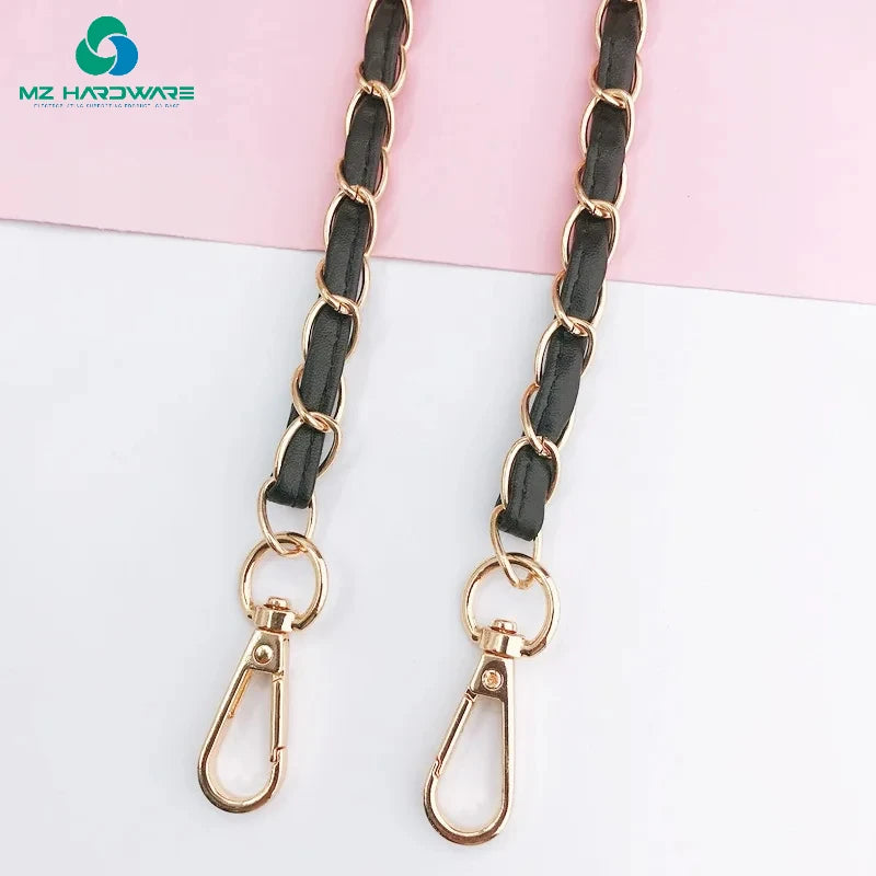 Metal Phone Chain Diy Wholesale Aluminum Designs Cloth Cutting Iron Metal New Gold Color Saw Chain for Girl Handbag