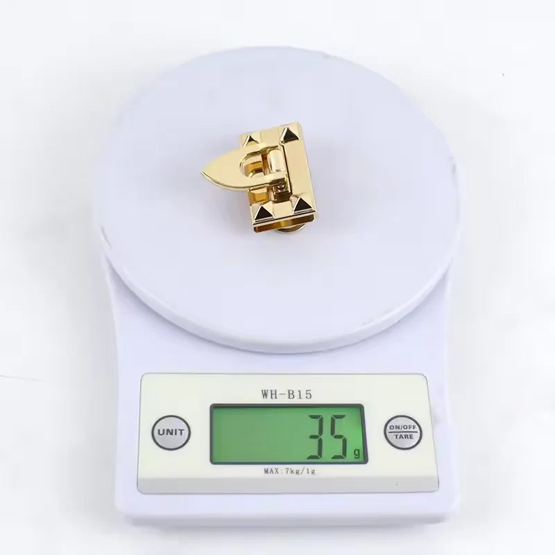 MZhardware Luxury Metal Bag Lock Handbag Hardware Turn Lock with Flip Clasp Practical and Stylish Bag Accessories