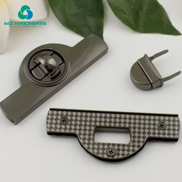 High Quality Silver Bag Lock Accessories Twist Turn Clasp for DIY Crafts Hardware Bags Accessory
