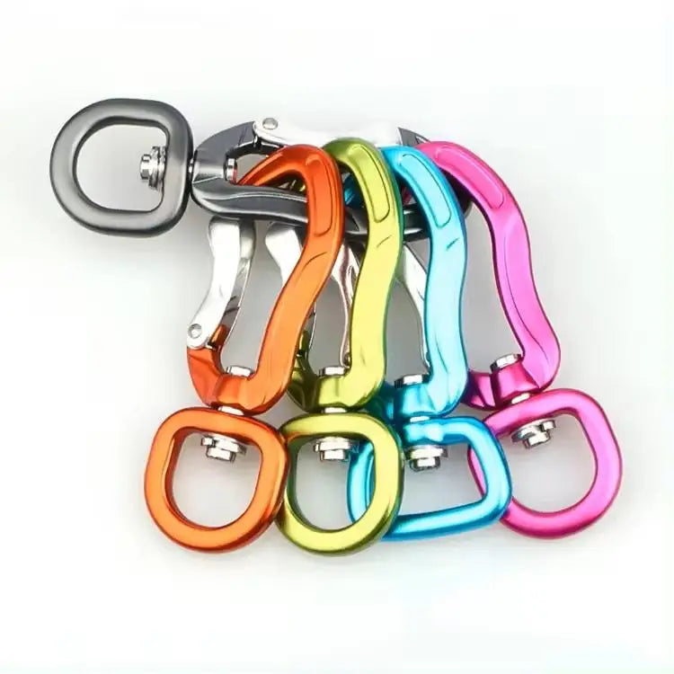 Swivel Carabiner Clips Corrosion-Resistant Lightweight Eco-friendly Material Ideal for Outdoor Sports Hiking Camping Fishing