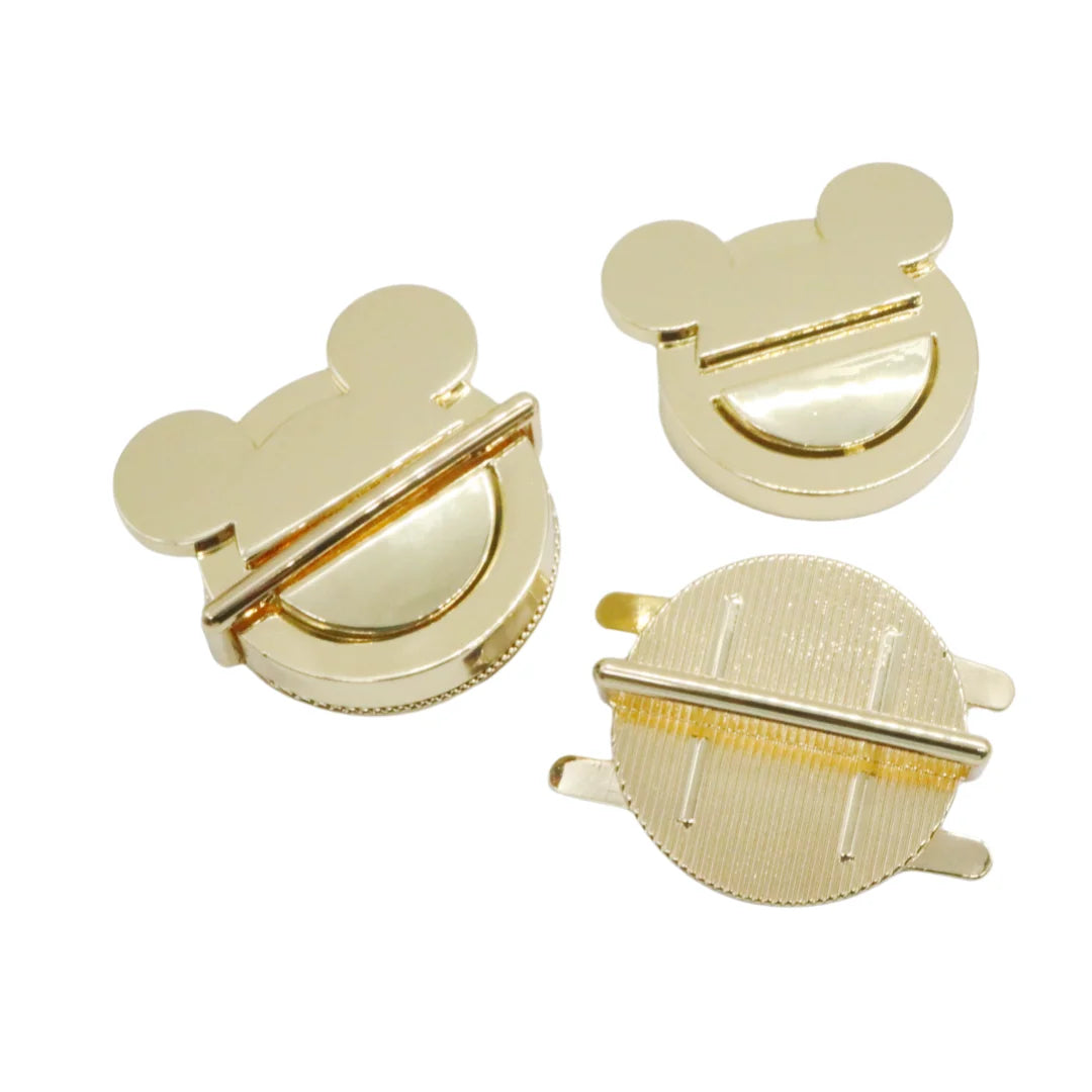 Luxury Metal Hardware Accessories for Handbags Oval Turn Lock and Chain Oval Metal Tag for Bag Making