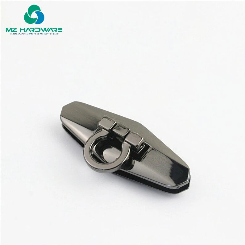 MZhardware High Quality Gold Die-casting Twist Lock Buckle Oval Lock for Luxury Leather Bags and DIY Handmade Bags