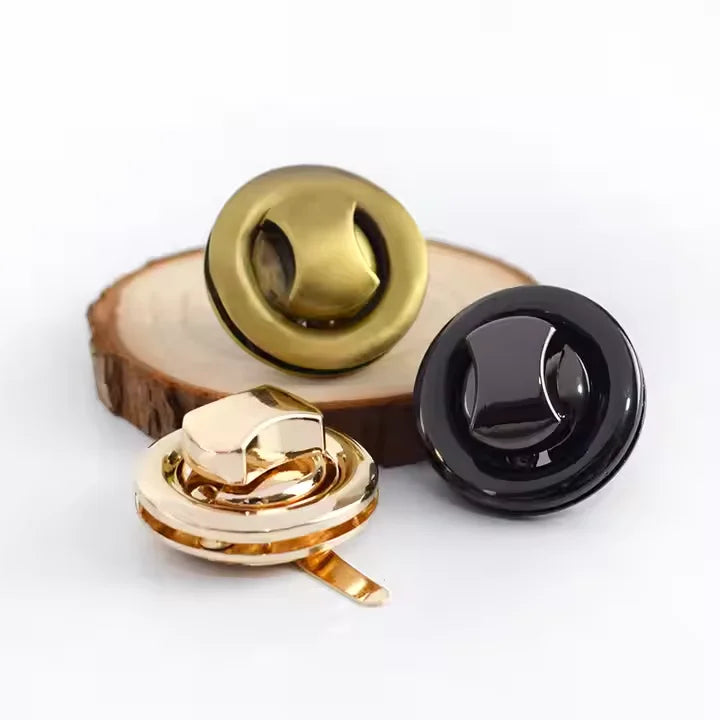 MZ Hardware Vintage Purse Four Color Locks Round Turn Clasp Lock for Handbag Hardware Accessories Bag Twist Locks