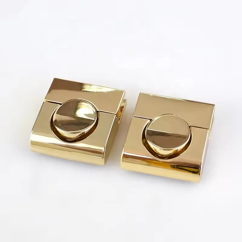 Metal Bag Lock for Handbags Push Lock for Handbags Metal Parts Accessories Bag Hardware Twist Lock for Leather Bags